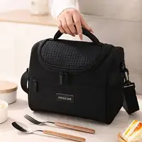 Nuevas bolsas de almuerzo más frescas, bolsa aislante portátil para Picnic al aire libre, oficina y escuela con correa para el hombro