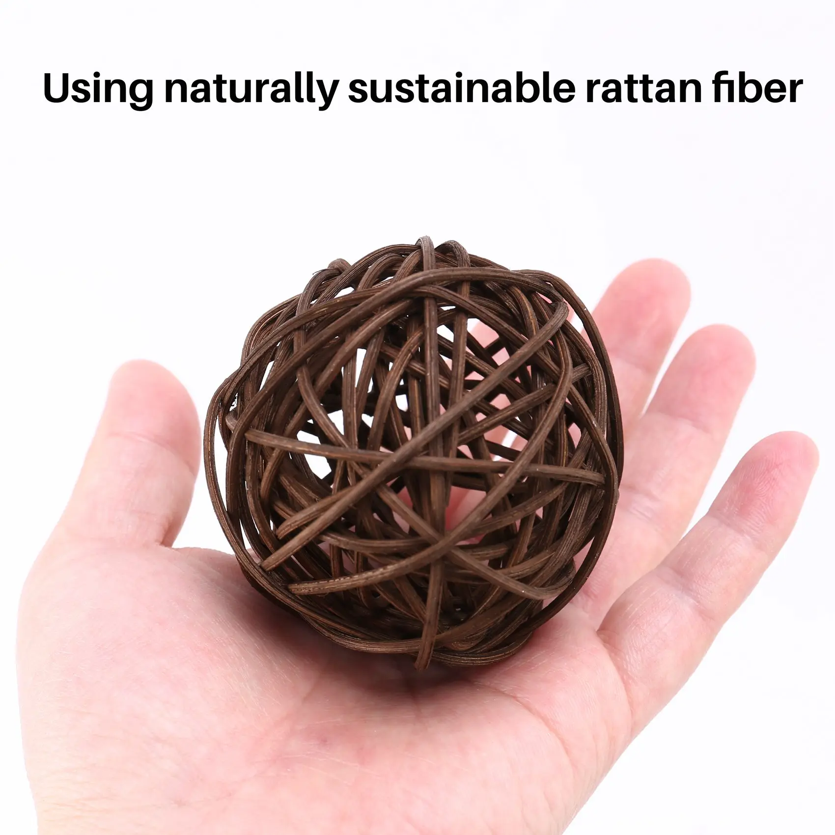 O novo 21 pçs/lote misturado 3 cores bolas de rattan enchimentos de vaso para casamento, sortido três tamanhos (3cm/5cm/7cm)