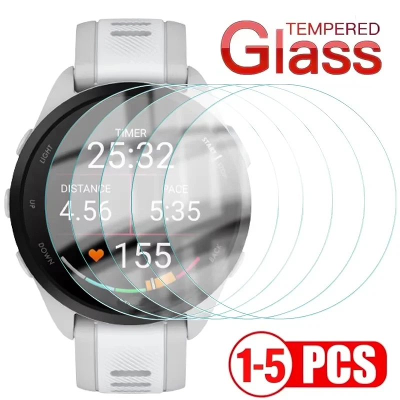 1-5Pcs Watch Face Screen Protector For Garmin Forerunner 55/235/245/245M/255/255S/645/935/945/955 9H Tempered Glass Clear Film