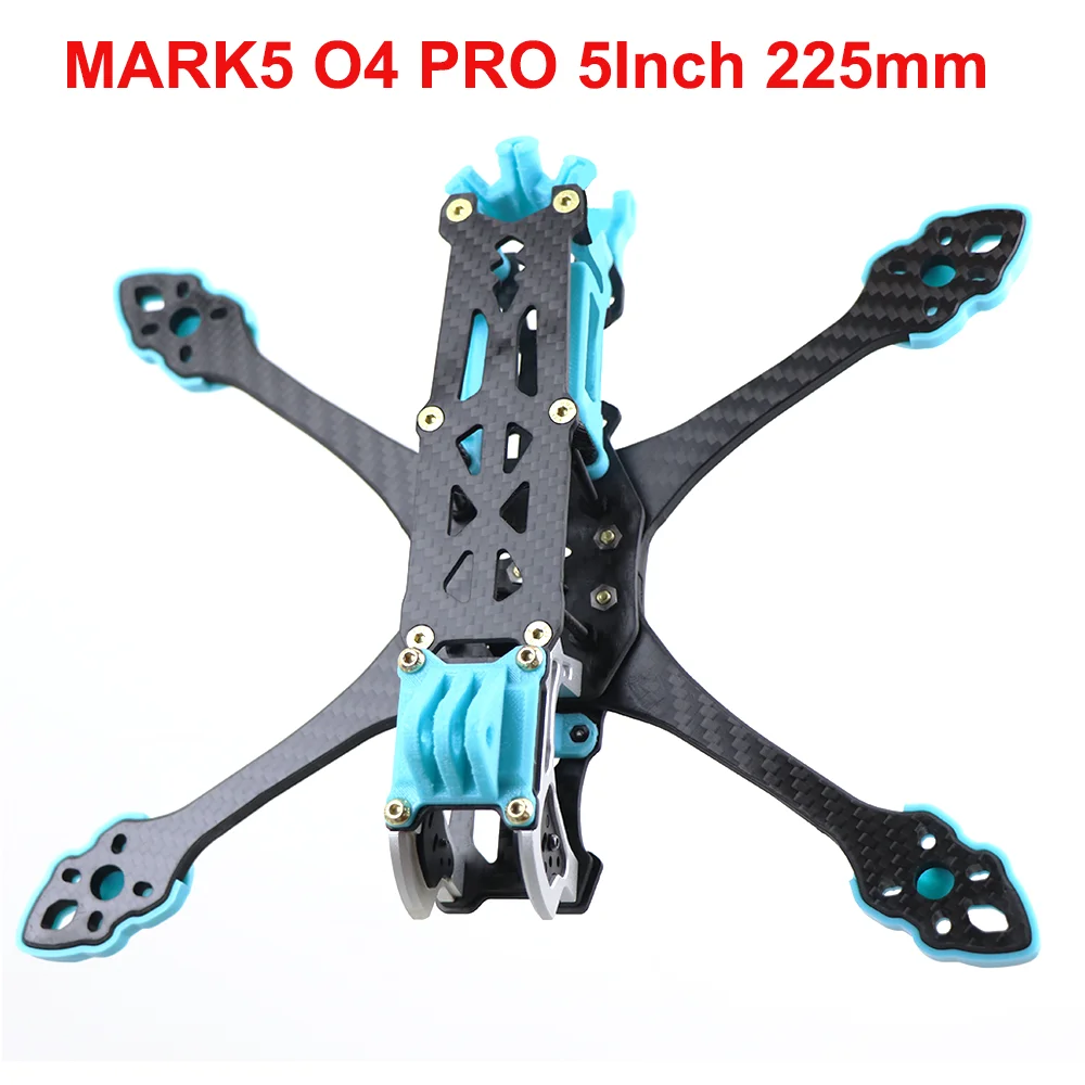 MARK5 O4 PRO 5inch 225mm Wheelbase Carbon Fiber Frame Kit with 5mm Arm For RC FPV Freestyle Long Range Racing Drone Quadcopter
