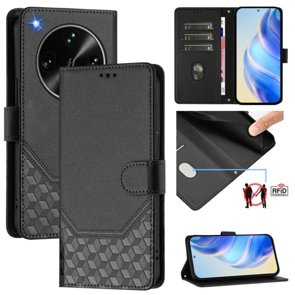 Luxury Case For OPPO Find X9 Ultra 5G Leather Texture Wallet