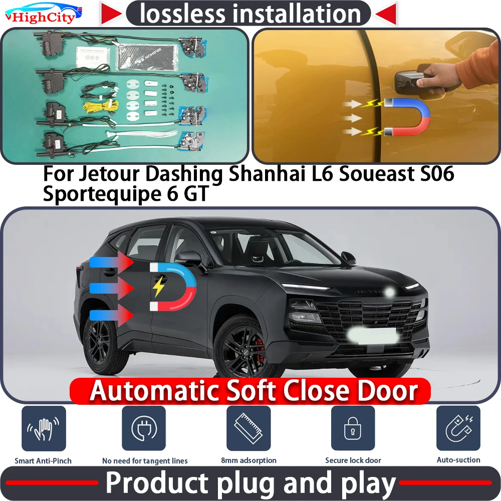 

Closing Door Lock Actuator for Jetour Dashing Shanhai L6 Soueast S06 Sportequipe 6 GT Soft Close Power Latch System Auto Pull