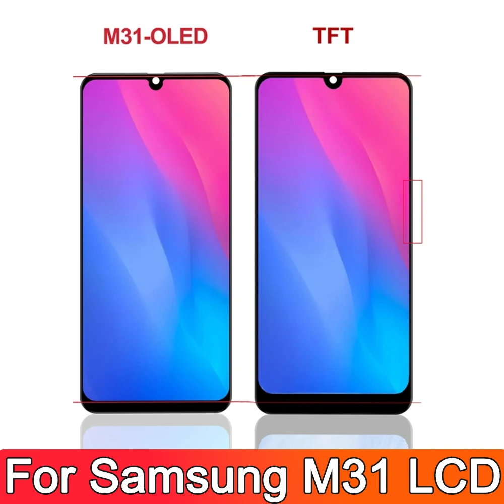 For Samsung M31 LCD M315 M315F SM-M315F LCD Display Touch Screen Digitizer Repair For Samsung M315 LCD Screen Department