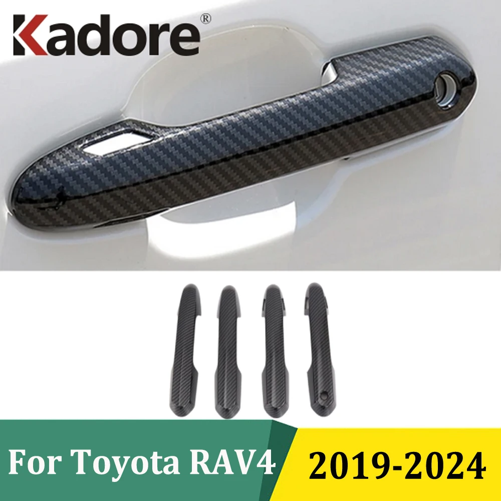 

For Toyota RAV4 RAV 4 2019 2020 2021 2022 2023 2024 Chrome Door Handle Cover Trim Sticker Car Exterior Styling Accessories