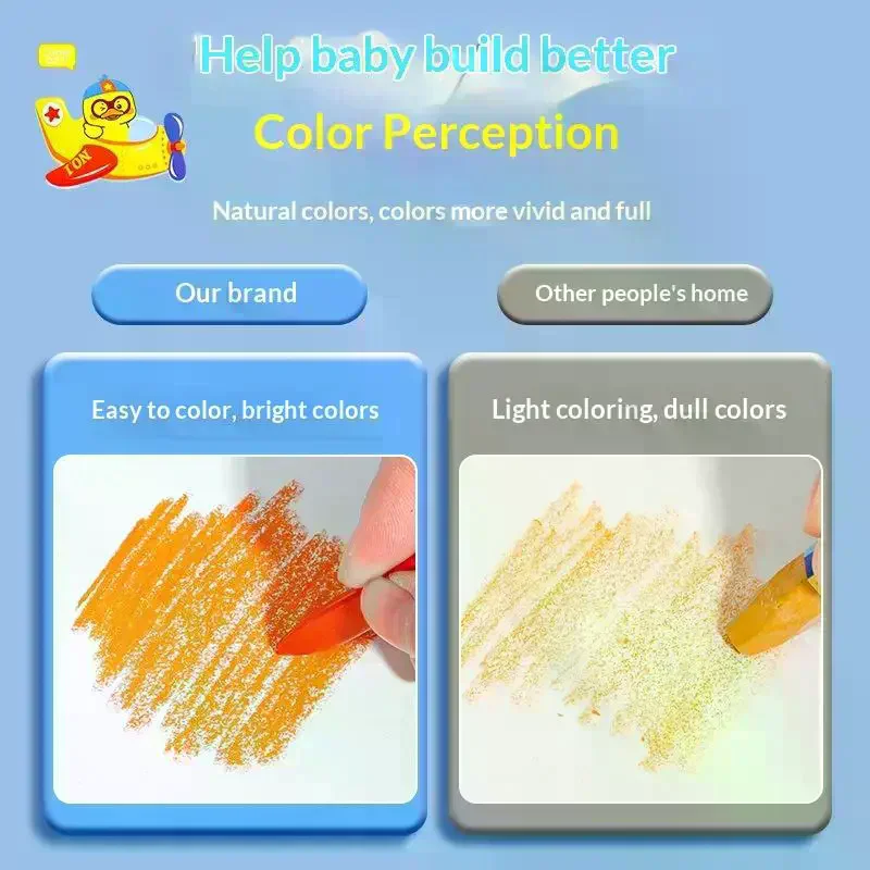 Dual Head Triangle Crayons 12-36 Colors Safe Kids Oil Pastels Art Drawing Stationery Oil Painting Drawing Sticks Colored Crayons