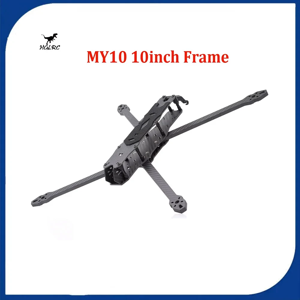 

HGLRC MY10 10inch Frame 415mm Wheelbase with 7mm Arm Thickness for RC Freestyle Racing Drone