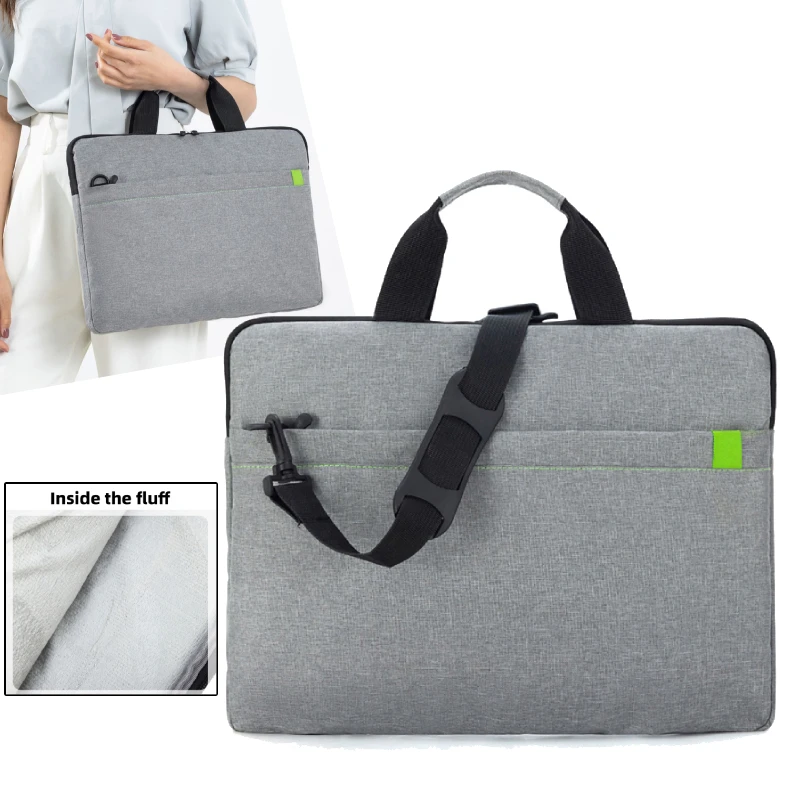 

Простая деловая сумка для ноутбука, портфель с несколькими карманами, мужская офисная сумка на плечо большой вместимости, мужская дорожная сумка через плечо