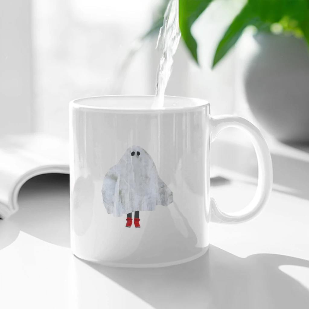 

Ghost kid Ceramic Cup Coffee Oatmeal Breakfast Cup Creative Personality Mug