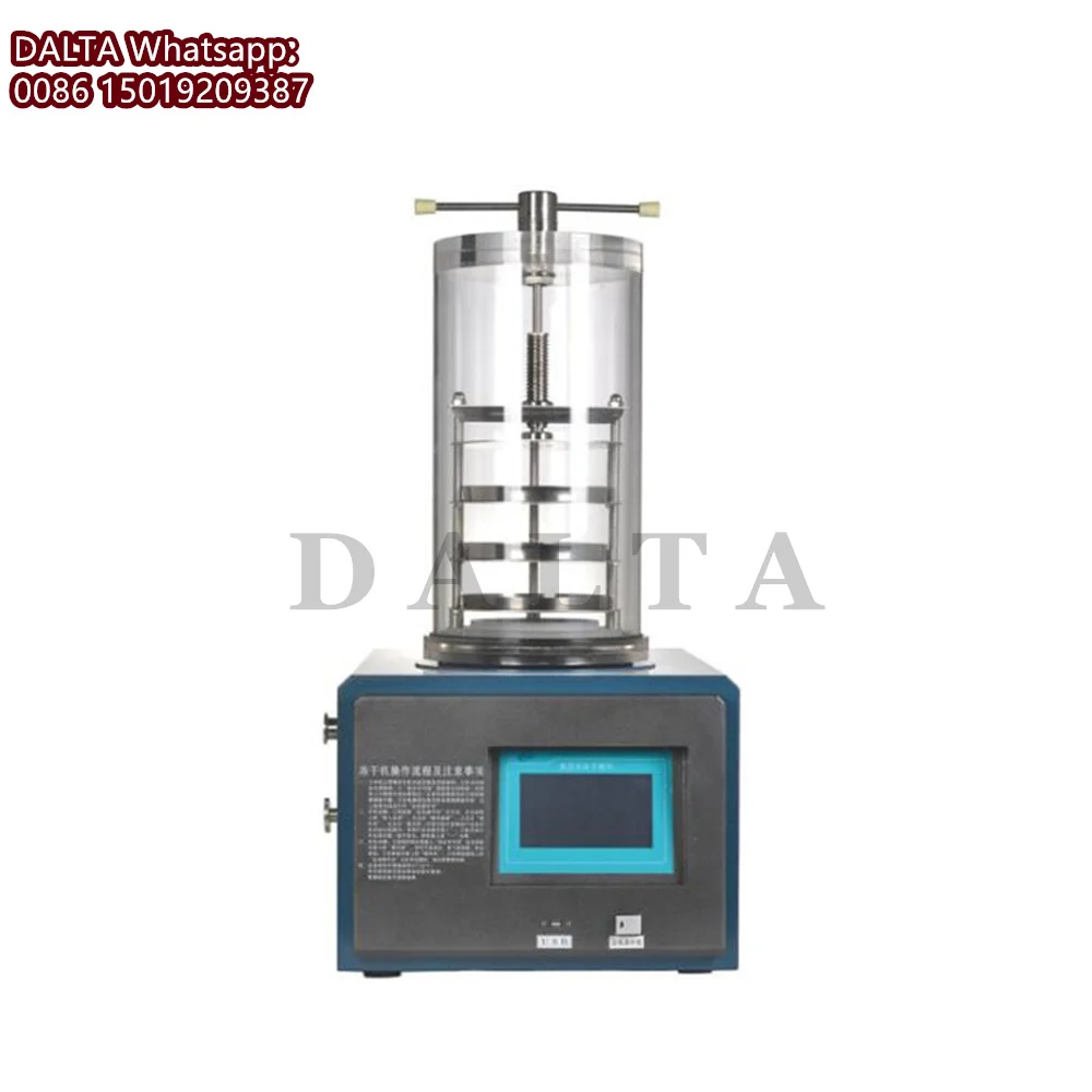 Small Capacity Vertical Type Standard Type Laboratory Vacuum Freeze Dryer For Food Fruit & Vegetable Lyophilizer