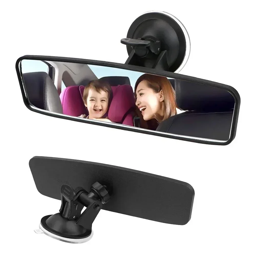 Wide-angle Rearview Mirror Interior Rear View Mirror Car-styling Car Rear Mirror Adjustable Suction Cup 360° Rotates Ship