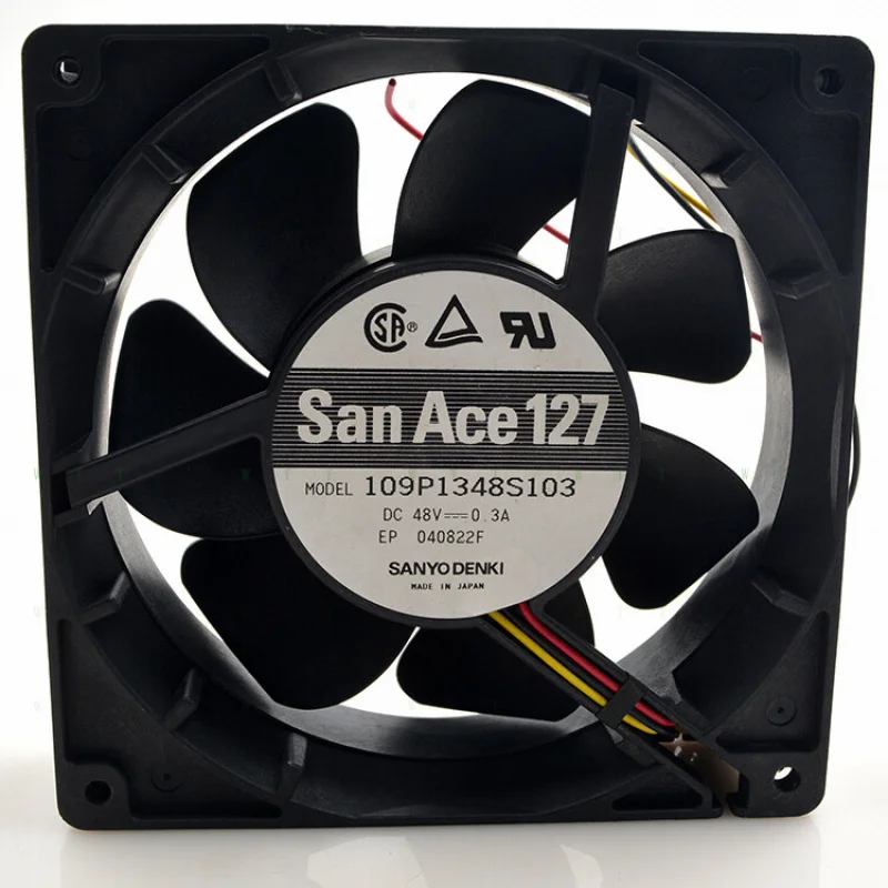 

H 1 pcs for Sanyo 109P1348S103 48V 0.3A 12738 12.7CM 3-wire cooling fan