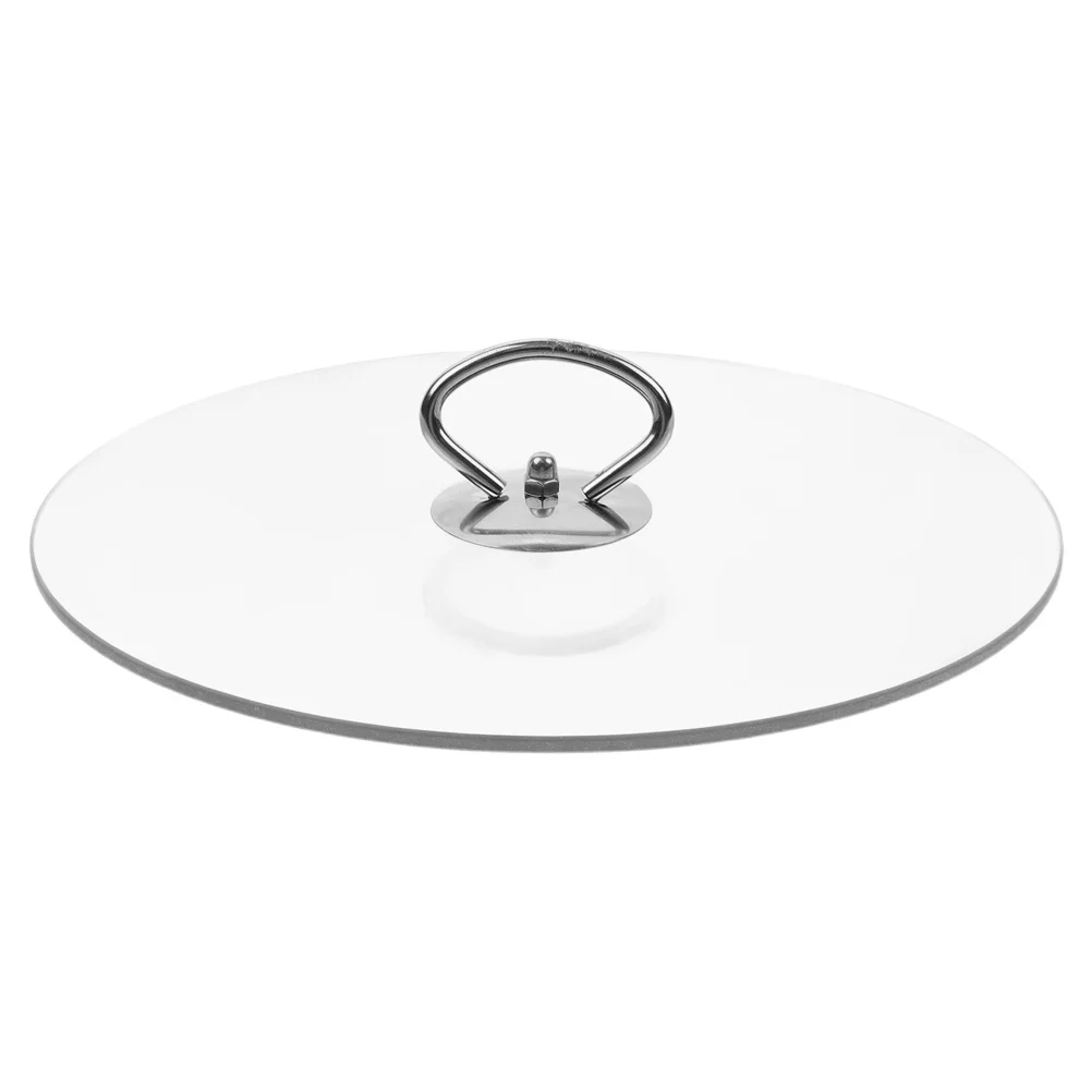 

10 Inch Tempered Glass Lid Universal Round Clear Pot Pan Skillet Cover Microwave Splatter Guard Glass Removable Pan Guard
