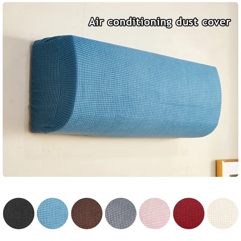 

1PCS Air Conditioner Dust Cover Solid Color Home Decor Soft Wall Mounted Protector Protective Easy Cleaning Cover Classic Dust