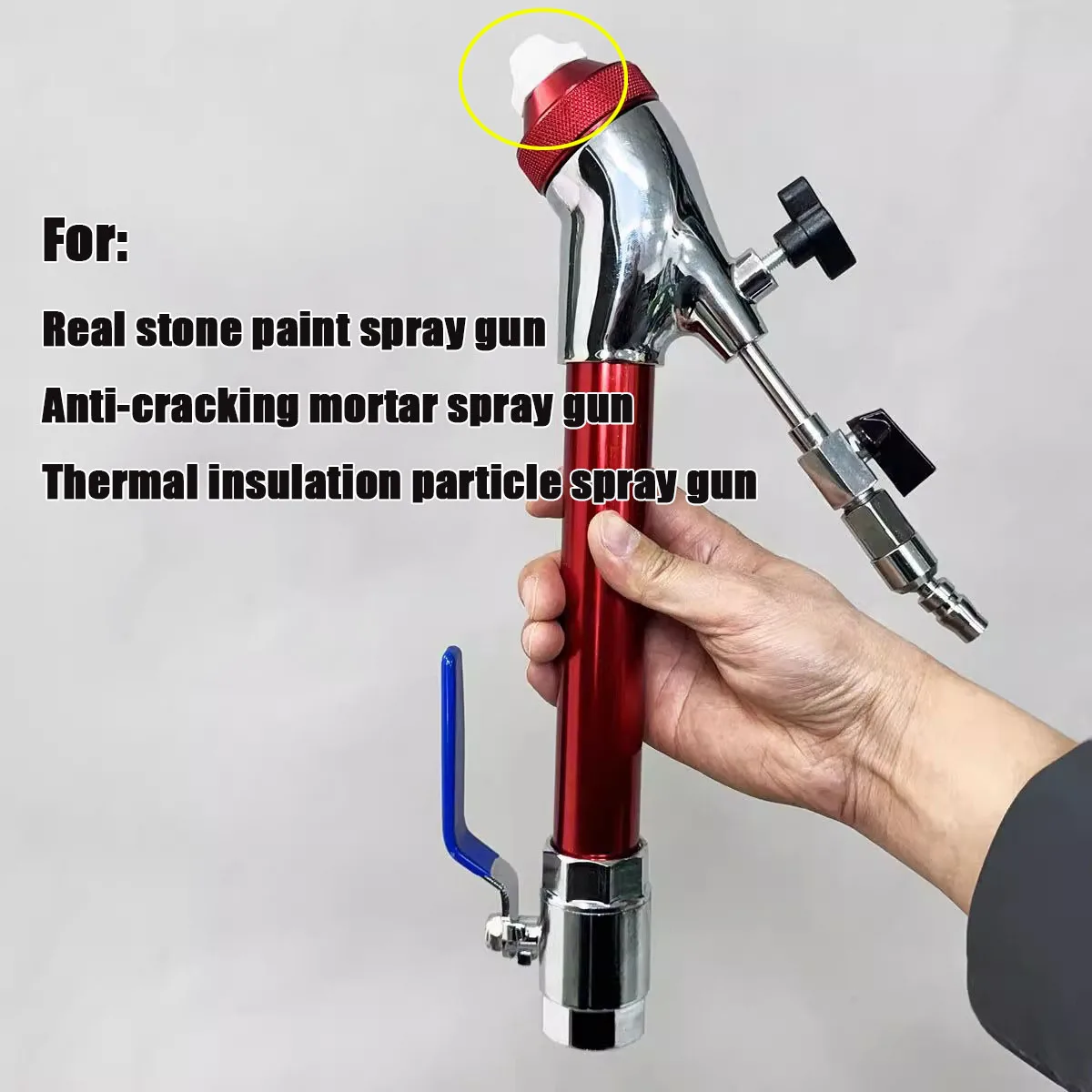 Airbrush Ceramic nozzle Thick mortar fireproof granular spray ceramic nozzle 6-14mm hex nozzle for paint sprayer Components 1pcs