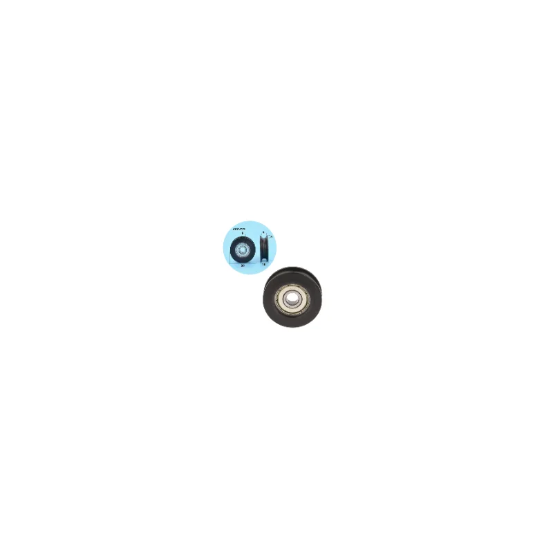 For Slide Door Window U Groove Roller Pulley 626 Bearing Steel Bearing Roller Injection-coated U-shaped Pulley Wheel