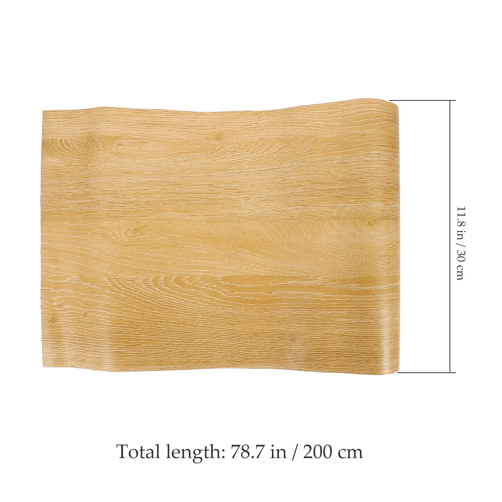 1 Roll Oak Film Self Adhesive Wood Pattern Classic Decorative Furniture Film Wood Wallpaper Wall Sticker Peel Stick Waterproof