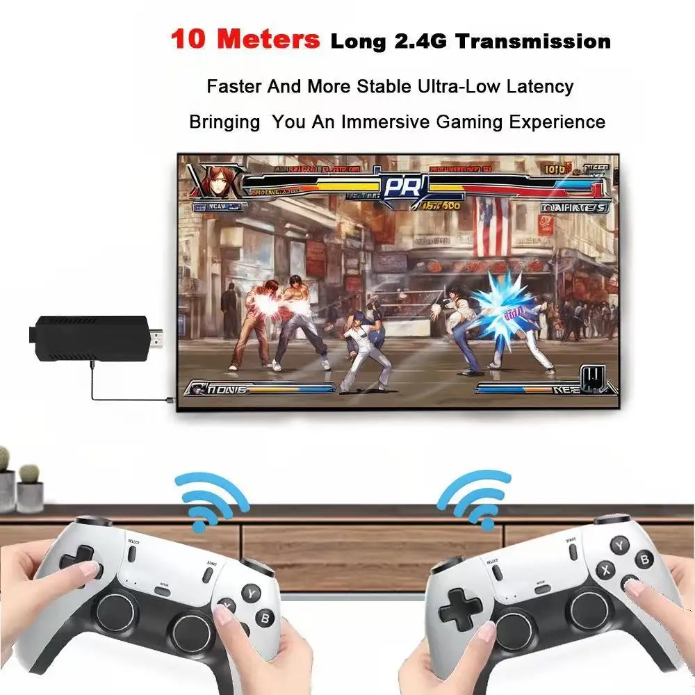 New X2PRO Home Game Console HD 2.4G Wireless Retro PSP TV 3D Game Box Home Use