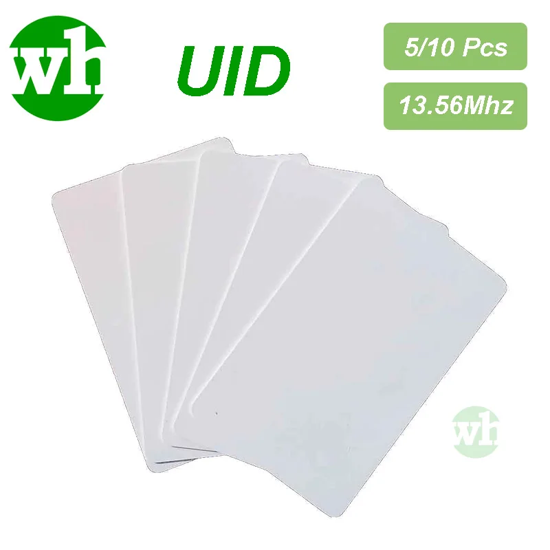 5-10Pcs UID 13.56 MHz Block 0 Sector Rewritable IC RFID M1 S50 1K UID Changeable Card NFC Tag Keychain Keyfob Blank ISO14443A