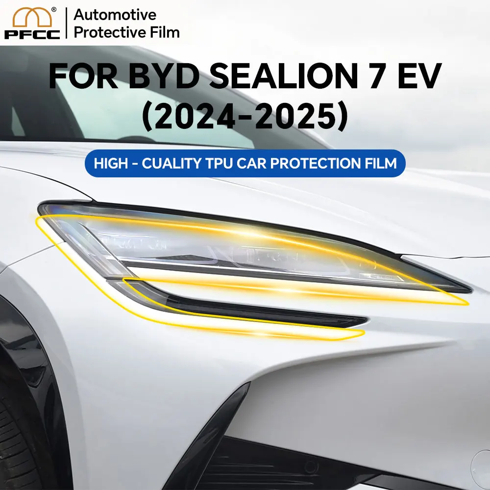 For BYD Sealion 7 EV 2024 2025 Car Headlight Rearview Clear Bra TPU Paint Protection Film Pre-cut PPF Anti-scratch Invisible Kit