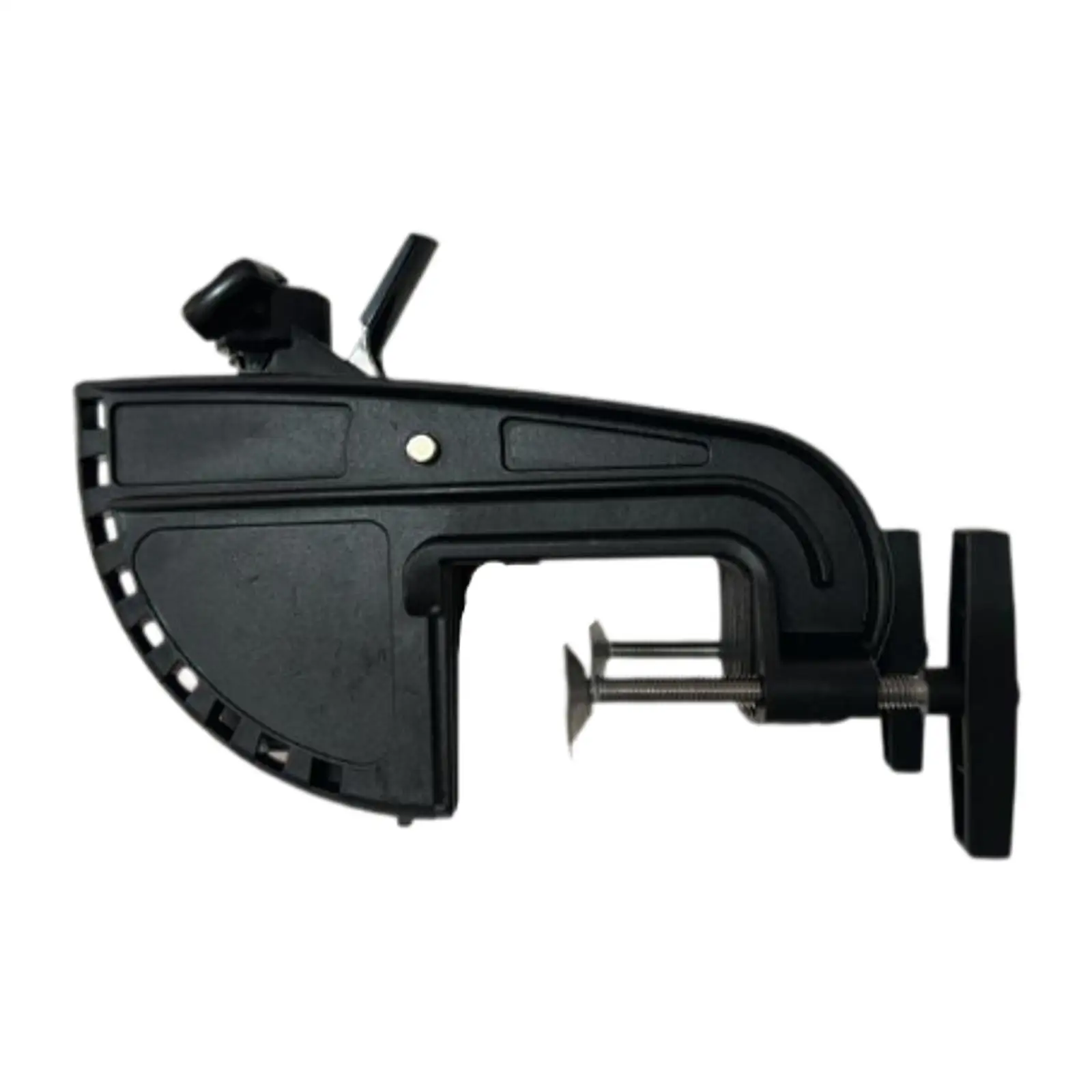 12V Boat Engine Electric Trolling Motor Bracket 90 Degree Rotation Portable Easily Install Generic Spare Parts Black Assembly