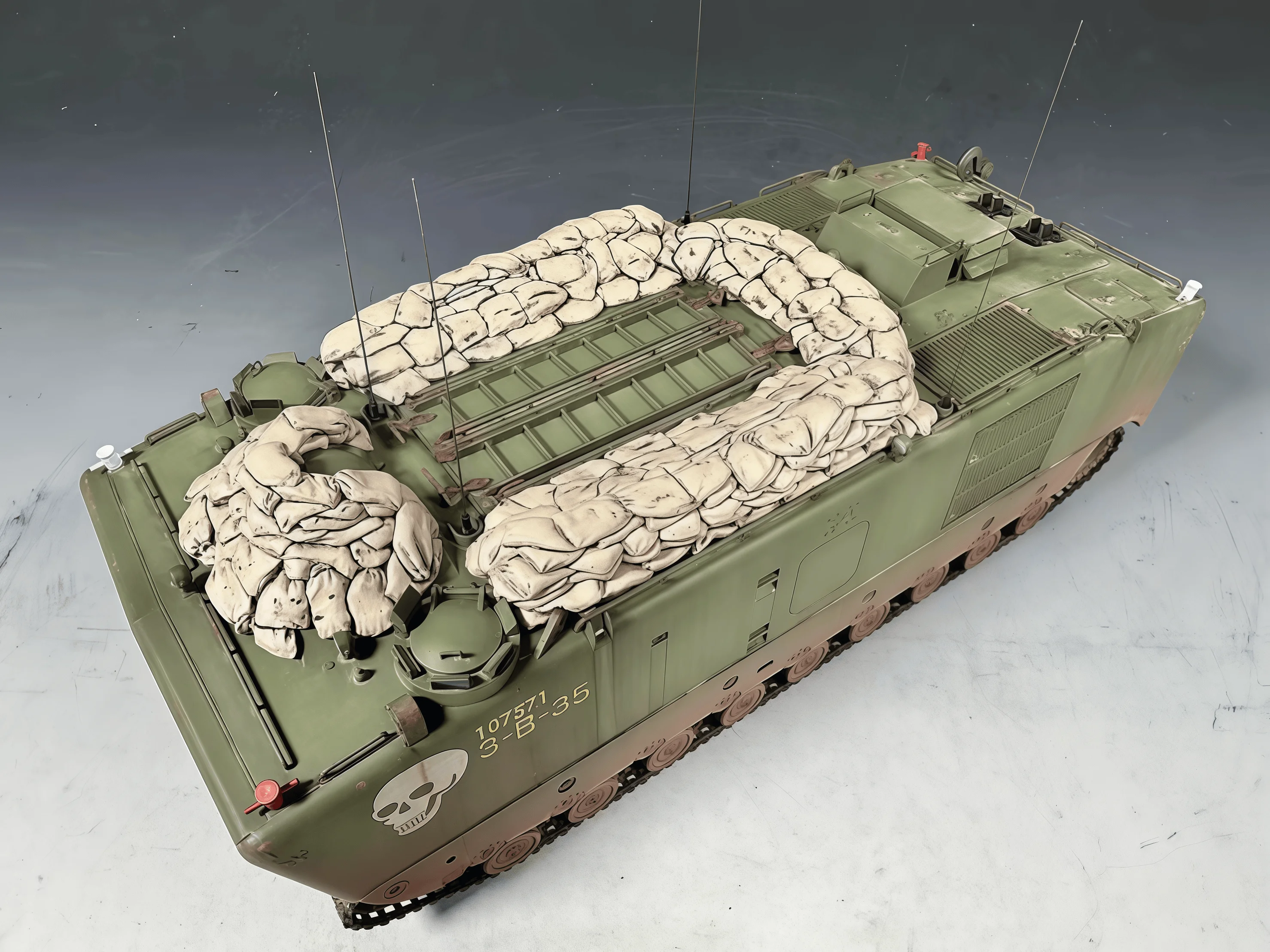 1/35 Gussharz-Modellbausatz, GK, Harzpanzer-Modellstapel, unbemalt, Montage erforderlich