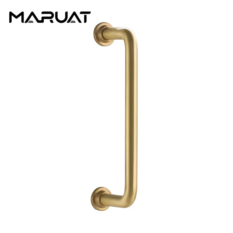 Solid Brass Furniture Hardware Drawer Handles Wardrobe Interior Door Handles Single Hole Gold Light Luxury Furniture Door Handle