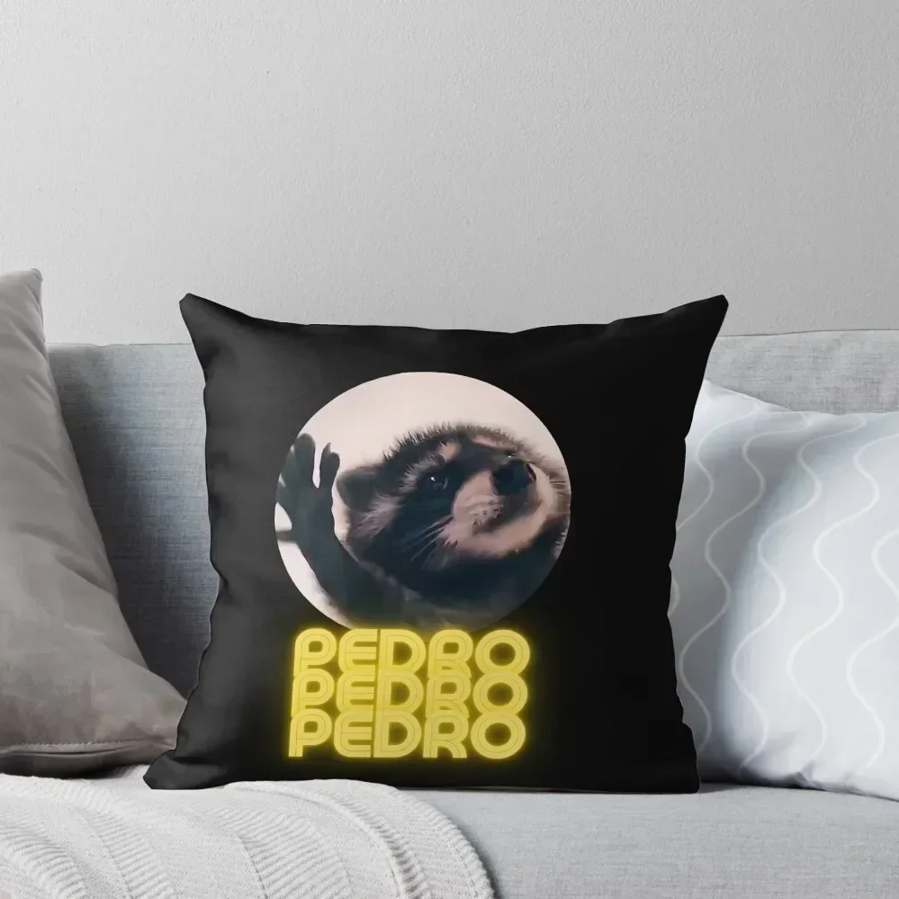

Pedro racoon Throw Pillow Cushion Cover Luxury Elastic Cover For Sofa Christmas Covers For Cushions Couch Cushions pillow