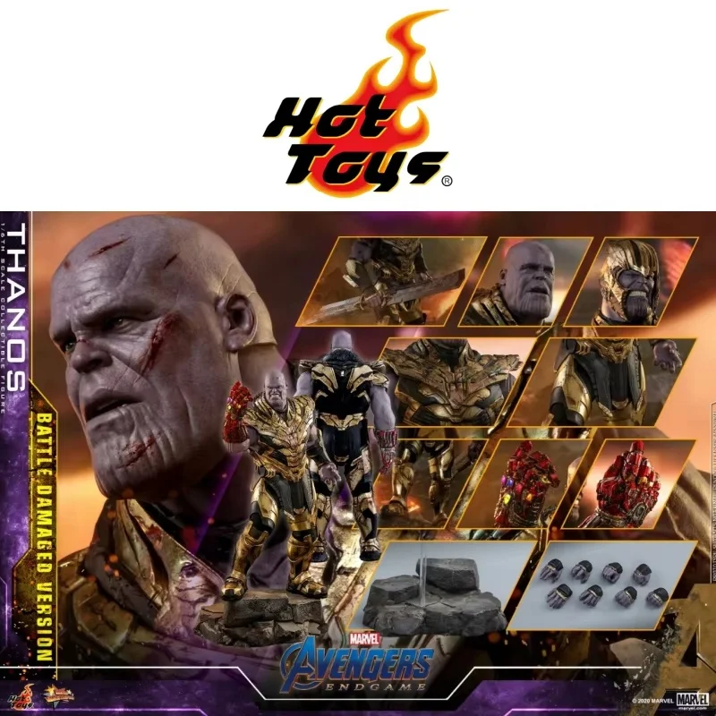 In Stock Genuine HT HotToys 1/6 MMS564 Avenger 4: Final Battle Thanos 4.0 Dual Head Configuration Action Figure Model Toys Gifts