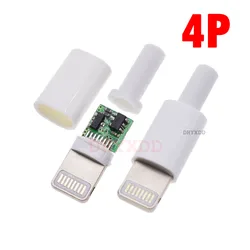 5PCS 8P USB For iphone Male Plug With Chip Board Connector Welding 3.0mm Data OTG Line Interface DIY Data Cable Adapter Parts