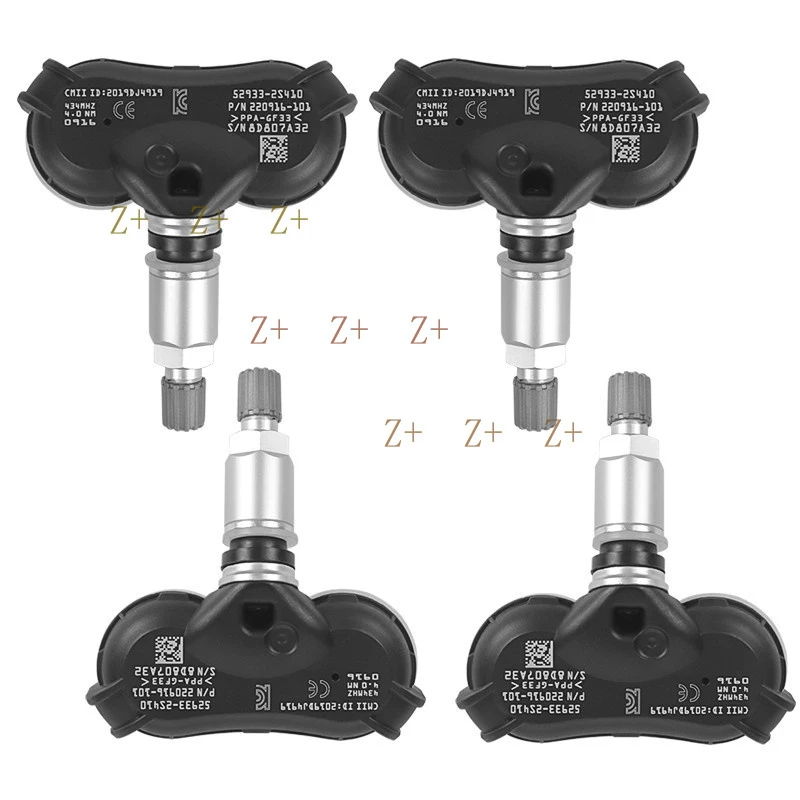 Z+  4pcs TPMS Tyre Pressure Sensor For Hyundai Genesis Ix35 Kia Sportage 52933-2S410