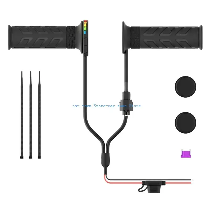 

RXJE ручки с подогревом и технологией памяти, 5-уровневая регулировка, ручки с подогревом для мотоцикла, электрического простая