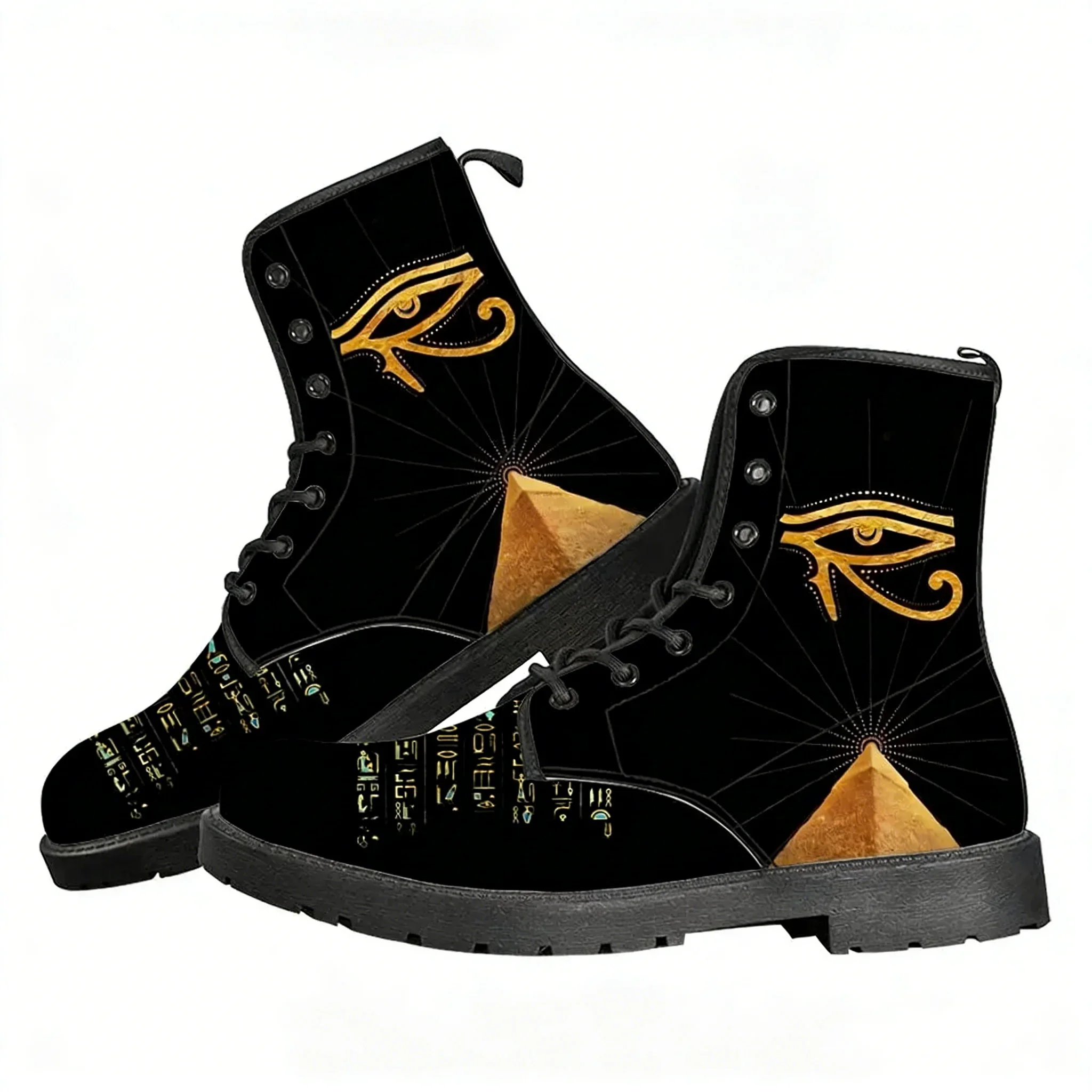 

Horus Egyptian God Casual Boots Mens Womens Eye of Egypt Teenager Shoes Fashion Outdoor High Quality Customize Made Shoe