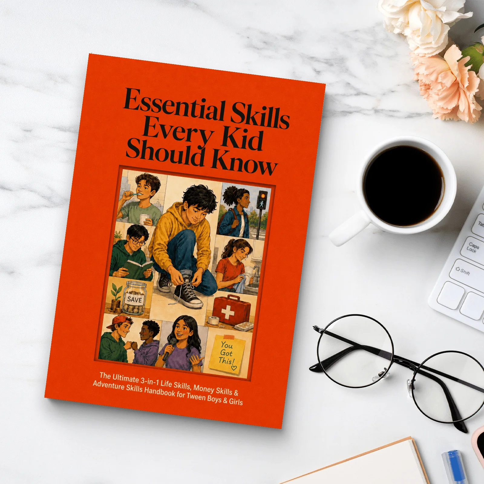 Essential Skills Every Kid Should Know, 3-in-1 Life Skills Guide for Tweens, Money, Safety, Independence and Confidence