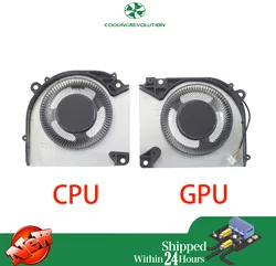 Laptop CPU GPU Cooling Fan DFSCL12E16486S DFSCL12E06486S For Medion Erazer Scout E20-MD62528 V170RNC X17 6-31-V17RN-101