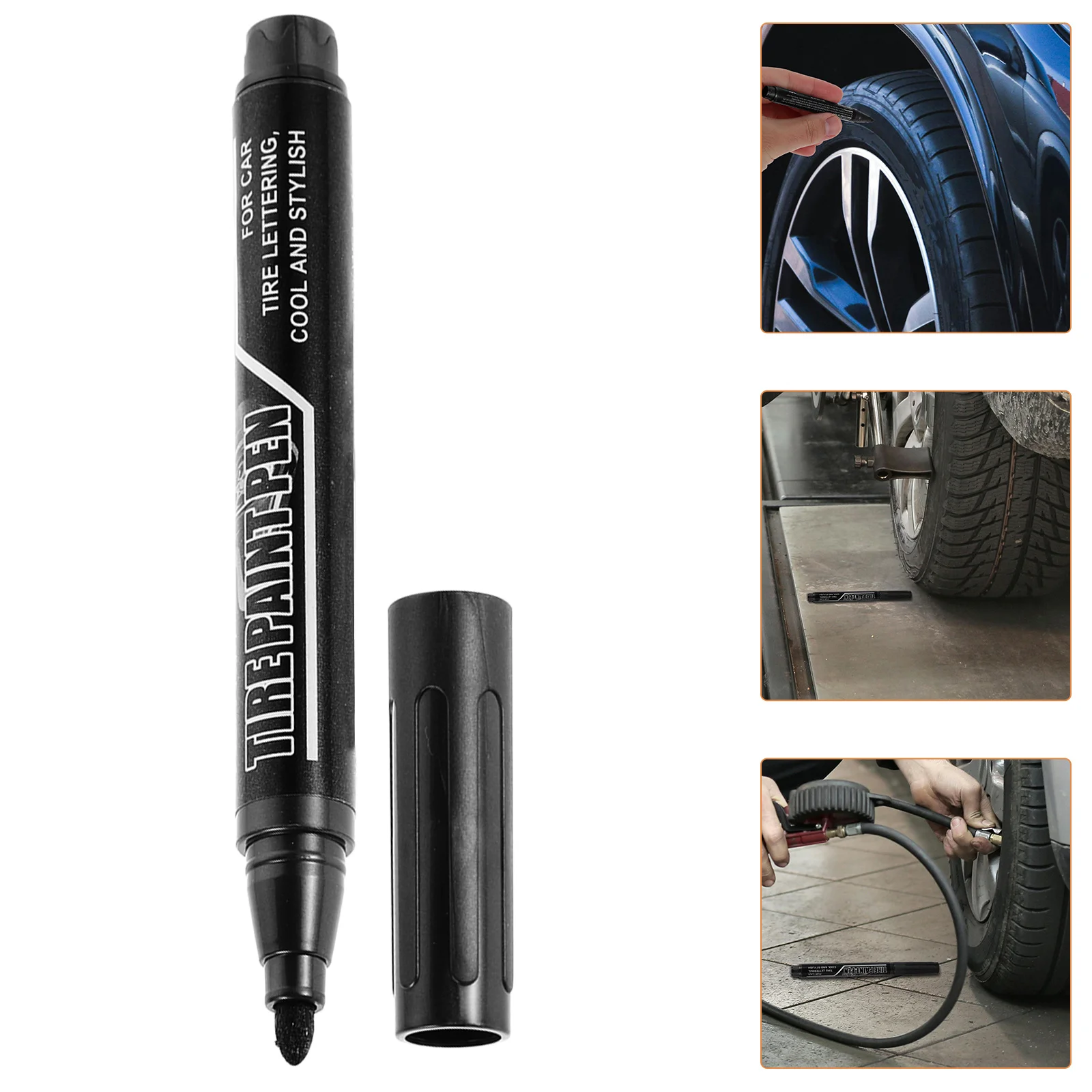 

3Pcs Tire Paint Pen Creative Oil Based Marker for Car Tires Portable Easy Use Tire Marking Pens Waterproof Marker Pens