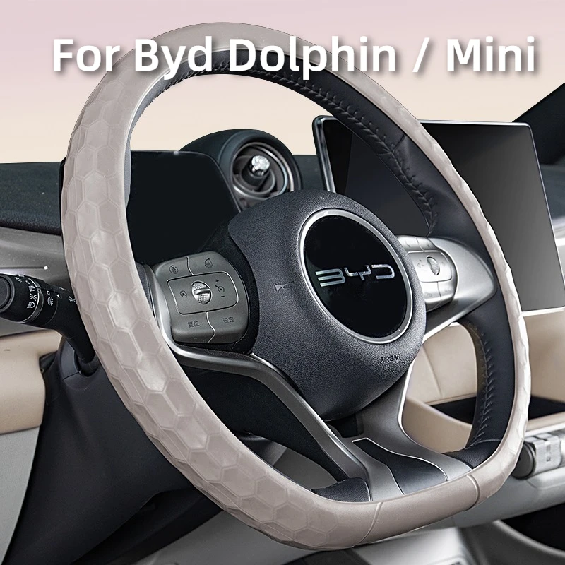 

For Byd Dolphin Surf Dolphin Mini Silicone Non Slip Steering Wheel Cover Car Steering Wheel Protective Cover