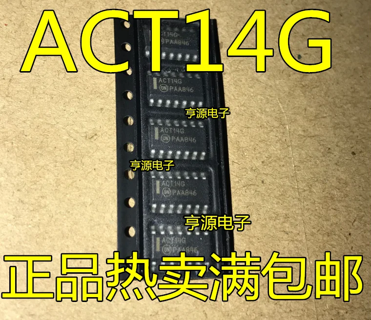 

10 шт., MC74ACT14DR2 MC74ACT14DR2G ACT14G, оригинальная новая быстрая доставка