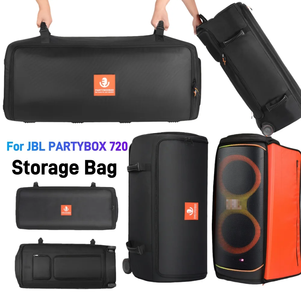 

Speaker Case Waterproof Portable Speaker Dust Cover Storage Bag Oxford Protective Bag for JBL PartyBox 720 Outdoor Travel