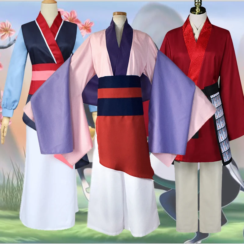 loween コスプレムーラン古代衣装大人子供劉飛漢服ステージパフォーマンス服伝統的な中国の民族衣装