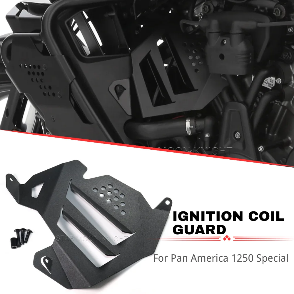 Motorcycle CNC Aluminum Ignition Coil Guard For Pan America 1250 S RA1250S PA1250 2021- Left Side Fairing Infill Protector Cover