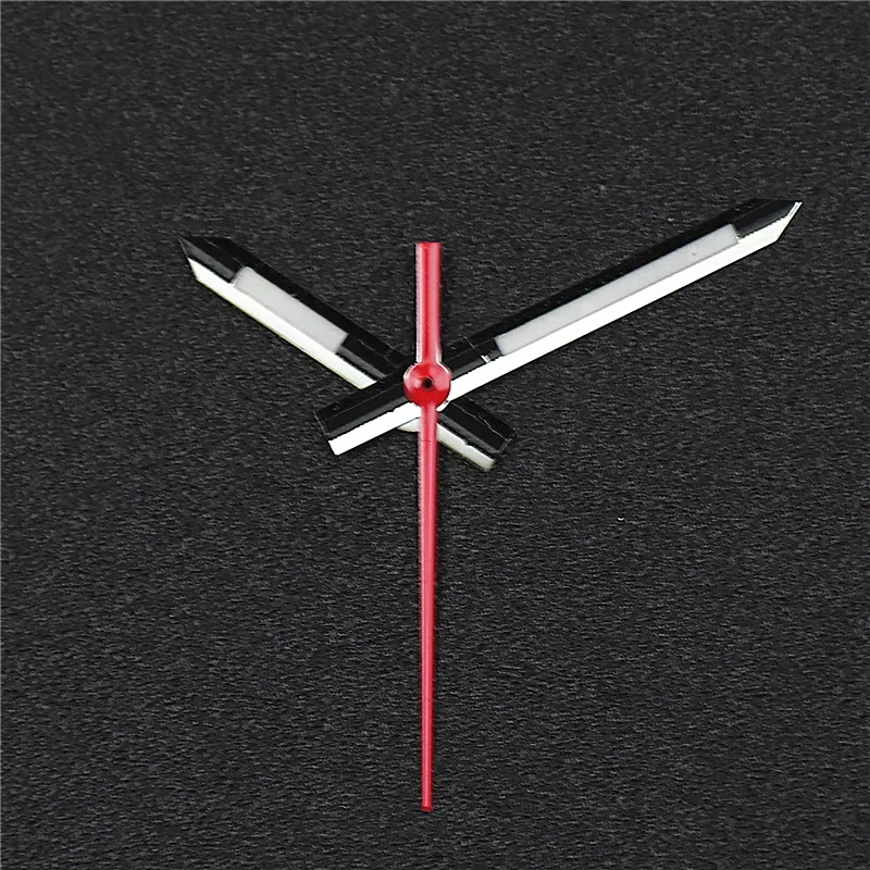 ساعة يد برتقالية فضية مصقولة عالية الجودة 12*12*8 مع C3 أخضر أصفر مشرق مضيء لحركة Nh35 Nh36 MODS #5