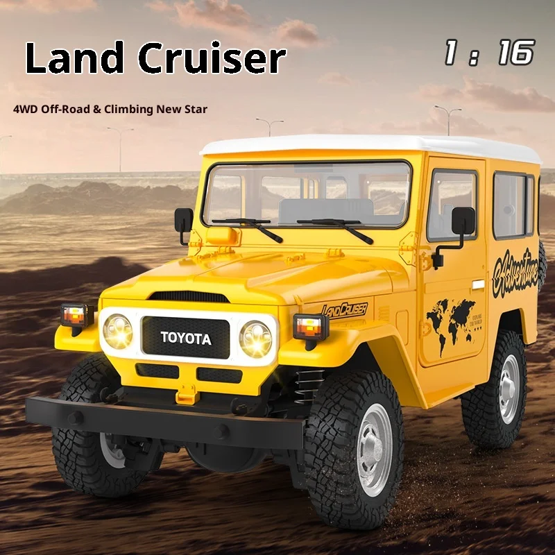 

Hengguan 1/16 Electric RC Remote Control Car Exquisite Gift Lighting Sound Effect FJ40 Authentic Authorization Simulation