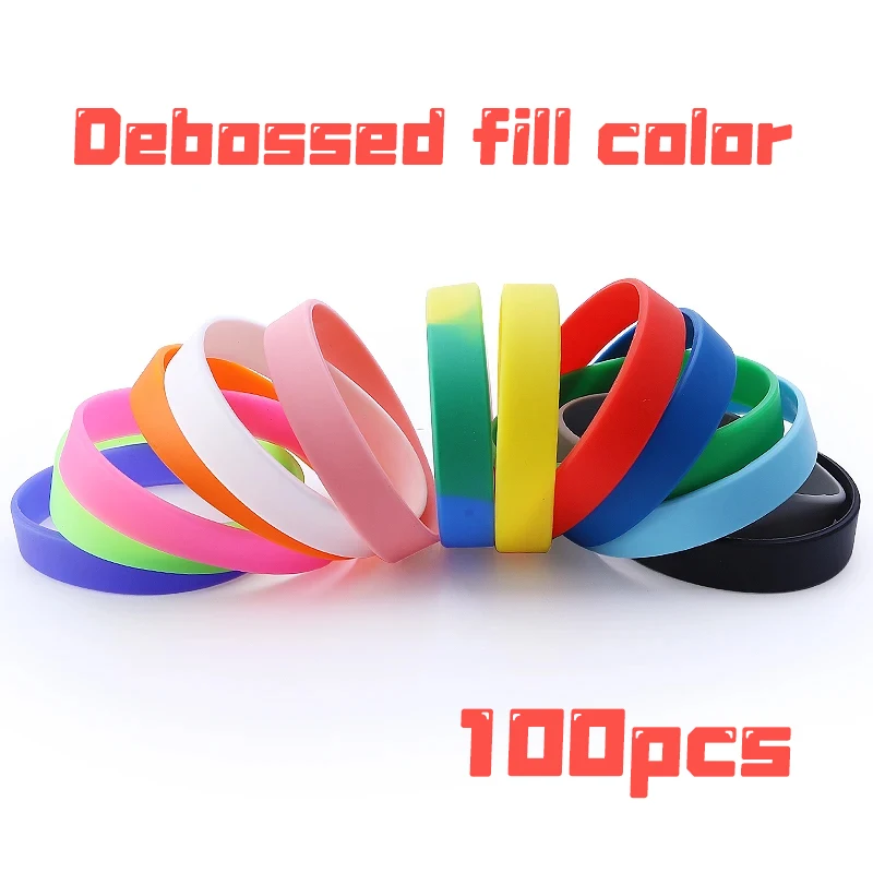 Custom Wristband ID SOS Bracelets, 100pcs Set
