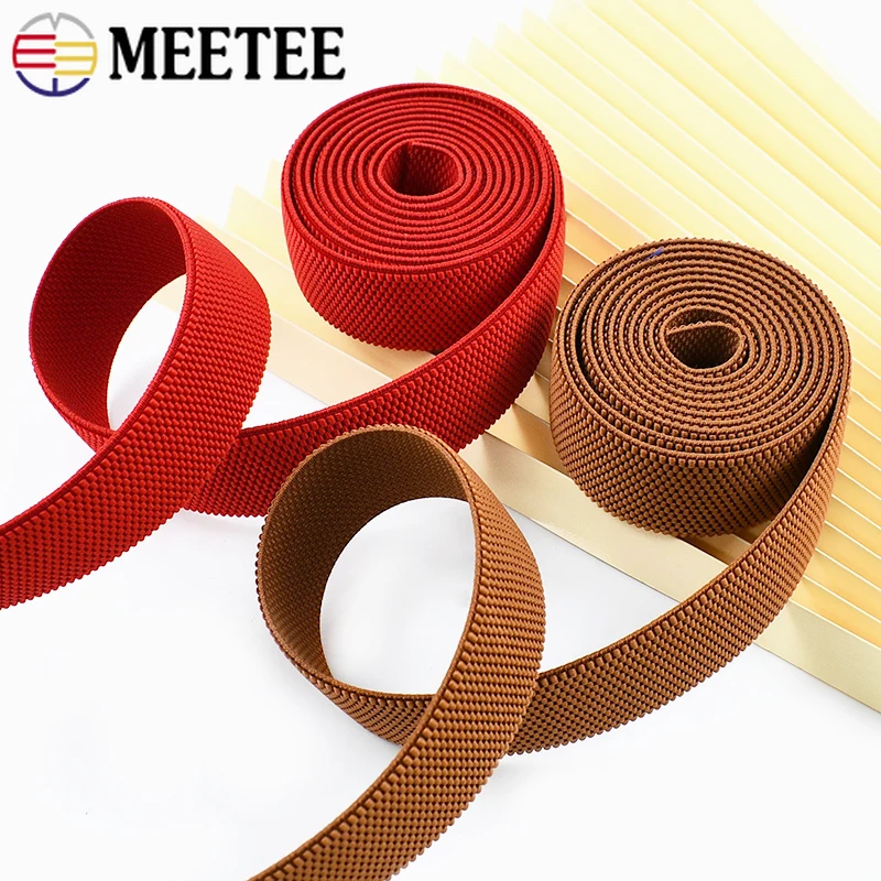 

2M 38mm Texture Elastic Band Decor Ribbons Sewing Garment Belt Sling Crochet Rubber Bands Waistband Stretch Tape DIY Accessories