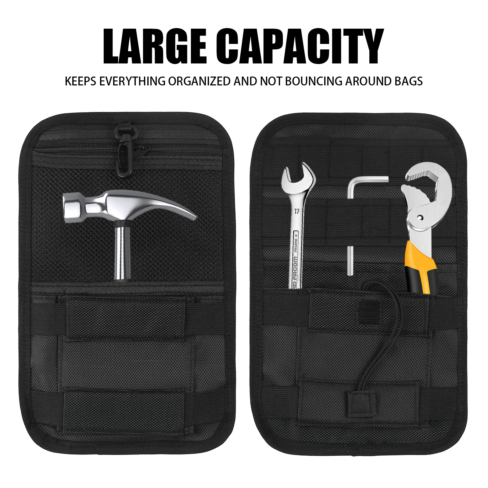 Motorcycle Saddlebag Organizer Pair Hard Bags Storage For Harley Touring Electra Road Glide Road King CVO Bagger 1980-2024