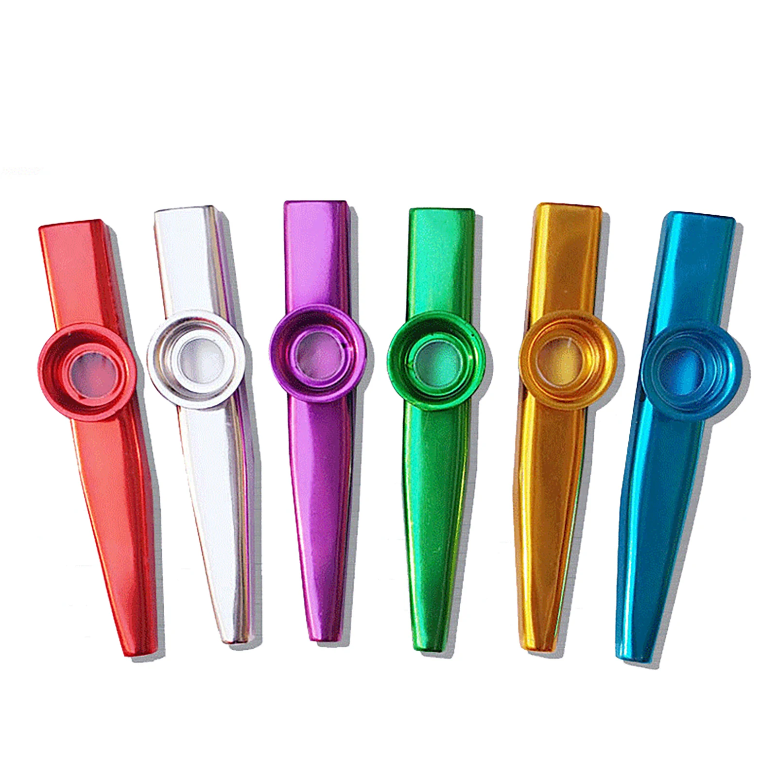 1/3PCS 12Colors Kazoo Instrument Metal Percussion Orff Music Instrument Metal Kazu Flute Harmonica Children Party Gift Baby