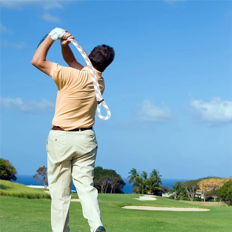 

YHOLI-Golf Swing Trainer Practice Rope, Golf Practice Supplies, Portable Golf Practice Swing Trainer