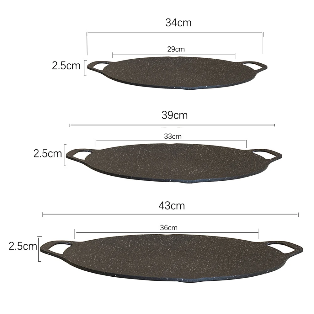 Sartén para freír aceite, sartén antiadherente para parrilla de barbacoa, multiusos para acampar al aire libre, utensilios de cocina para hornear, herramientas para el hogar