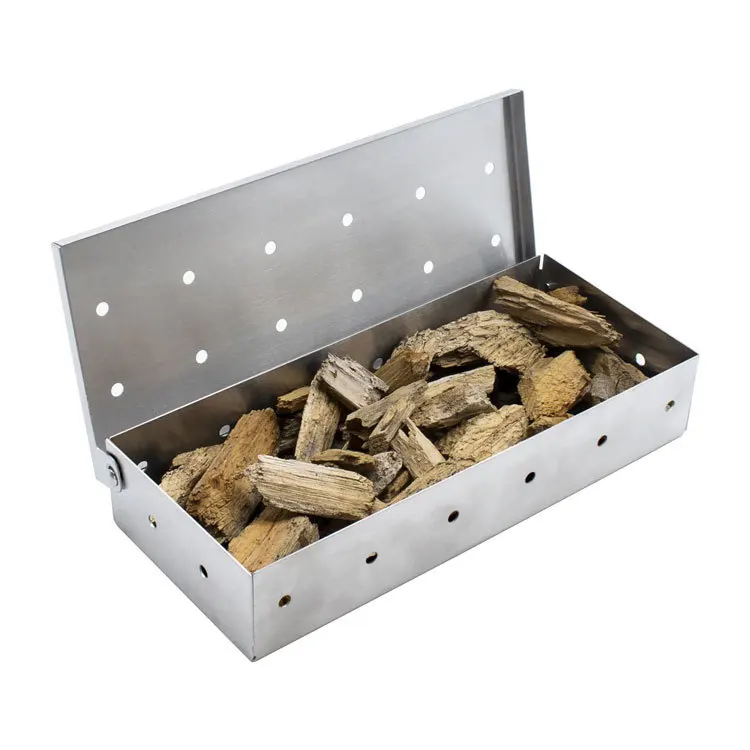 

Smoker Box for Gas Grill - Perfect for Adding a Smoky Flavor to Your Barbecue Elevate the Flavor and Complexity