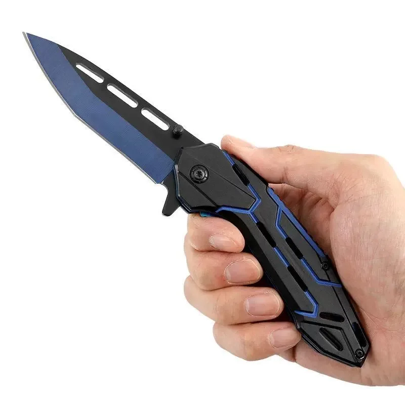 Multi functional household folding knife, fruit knife, tactical knife, suitable for outdoor fishing and camping survival knife